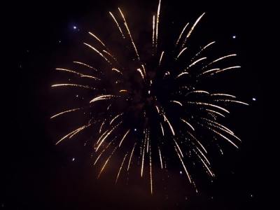 Fireworks at la Guinguette.